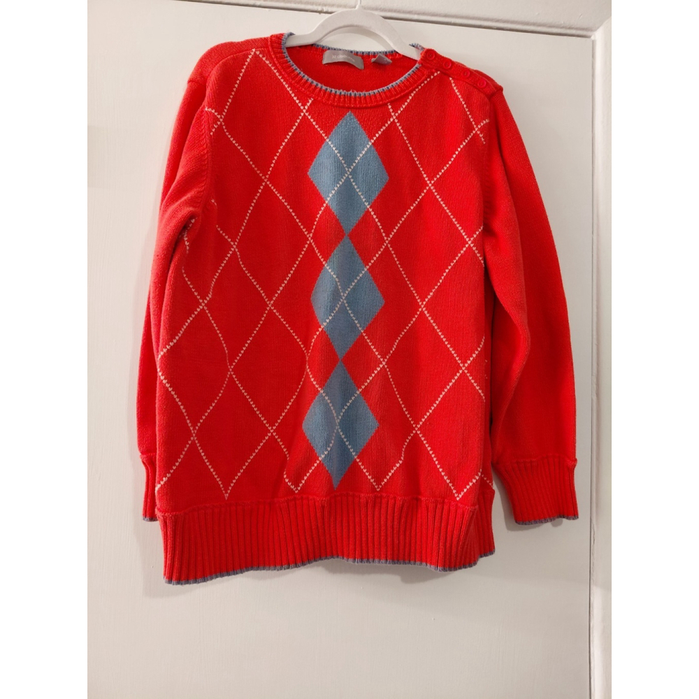 Liz Claiborne Women's Cardigan Sweater Argyle Long Sleeve, Size 1X